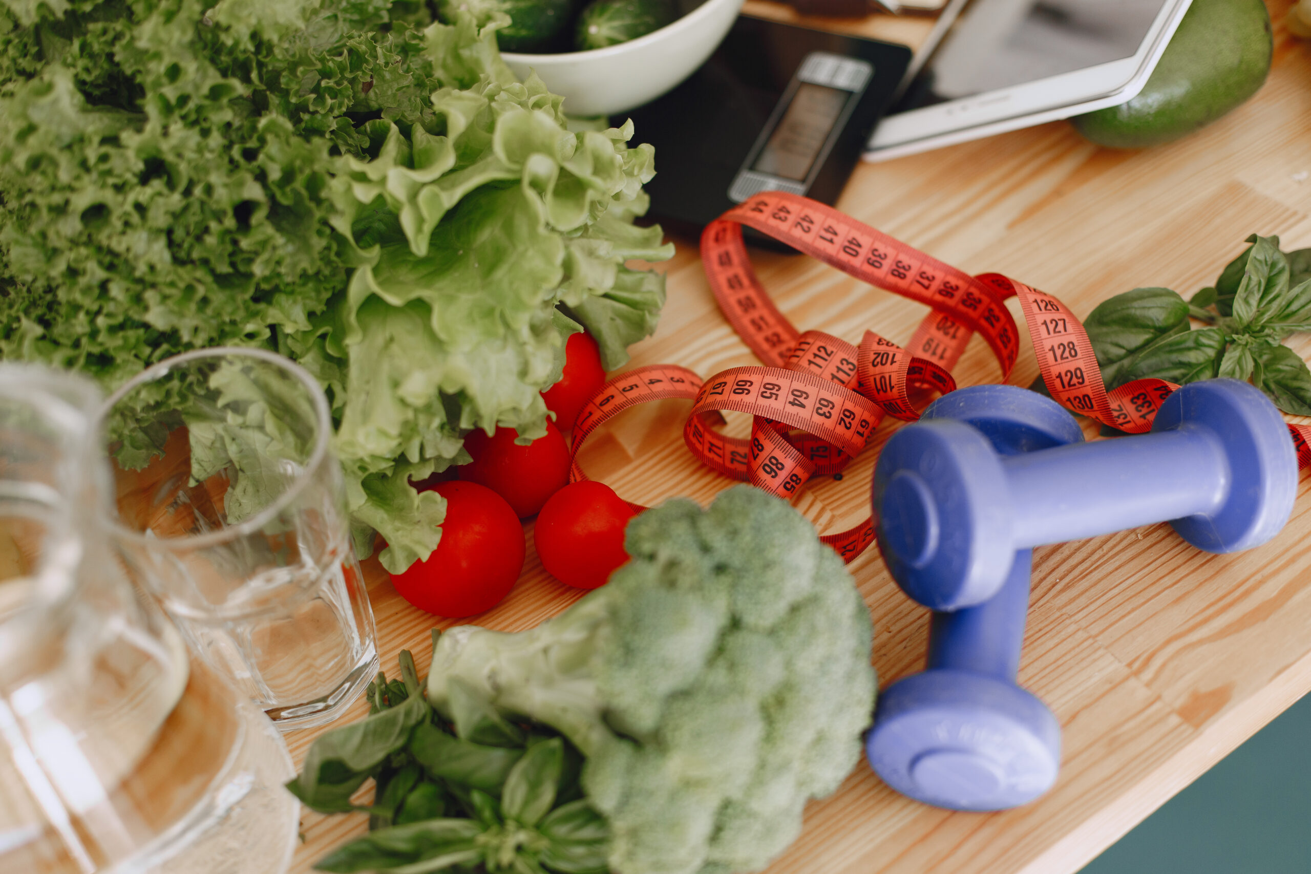 Different Fresh Vegetables On The Table Different Fresh Vegetables On The Table